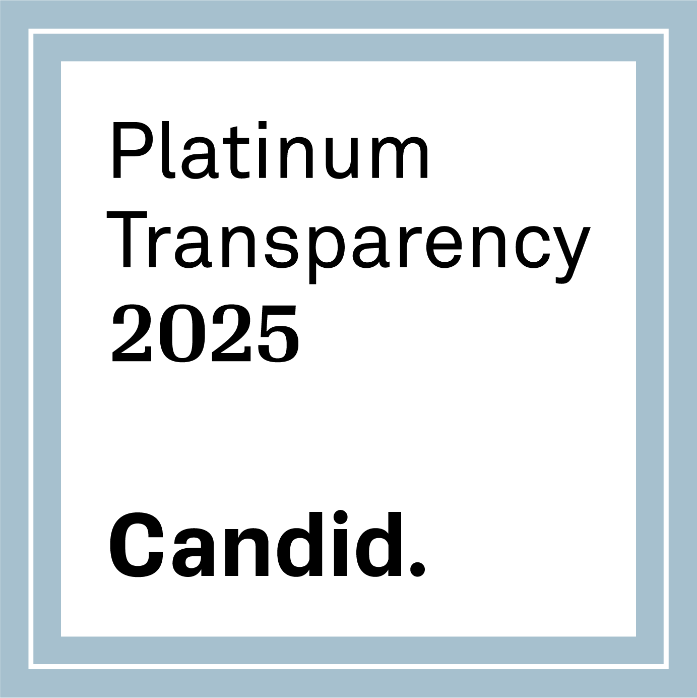 Candid Platinum Seal Badge