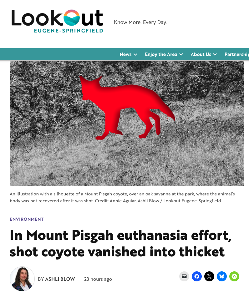 Last week's Mount Pigsah coyote shooting reveals failures in state wildlife management and the lack of coexistence.